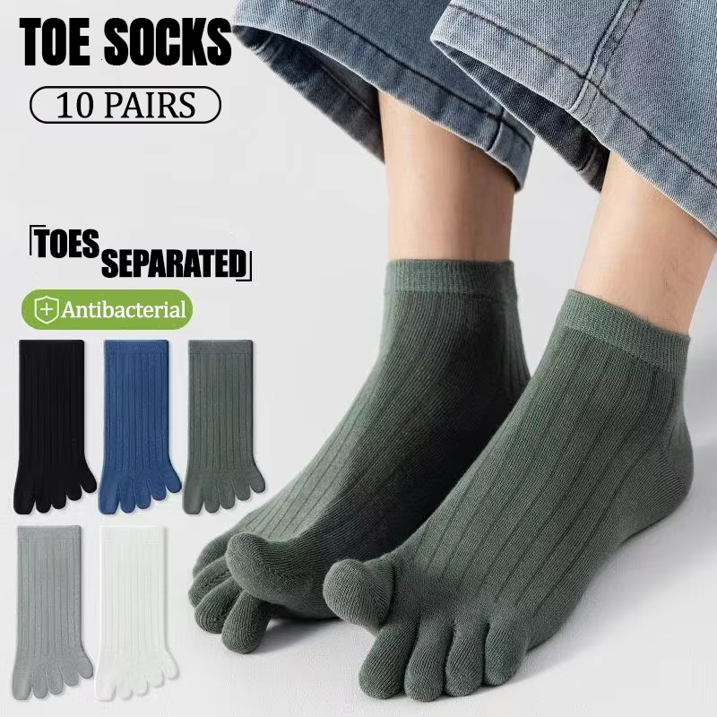 Socks Ankle Men - 10 Pairs Men Low-cut Toe Socks