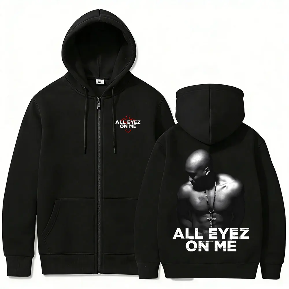 Rapper Tupac 2pac All Eyez on  - Mens Fashion Zip Up Hoodies review and price