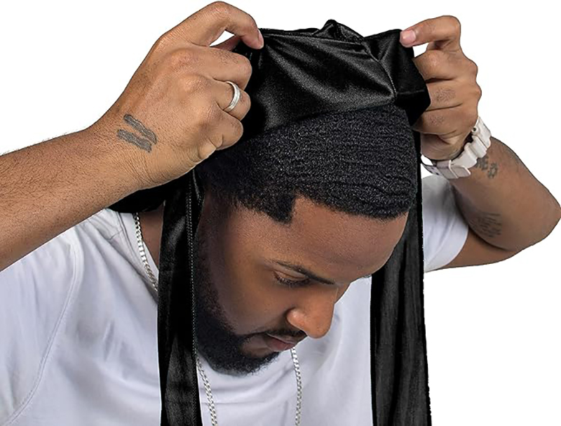 3PCS/LOT Long Durag Silk Satin - Men'S Fashion With Hat review and price