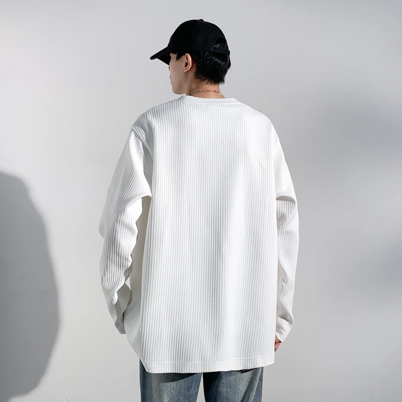 Men Ribbed Knit Crew Neck Long - Men'S Fashion T Shirts review and price