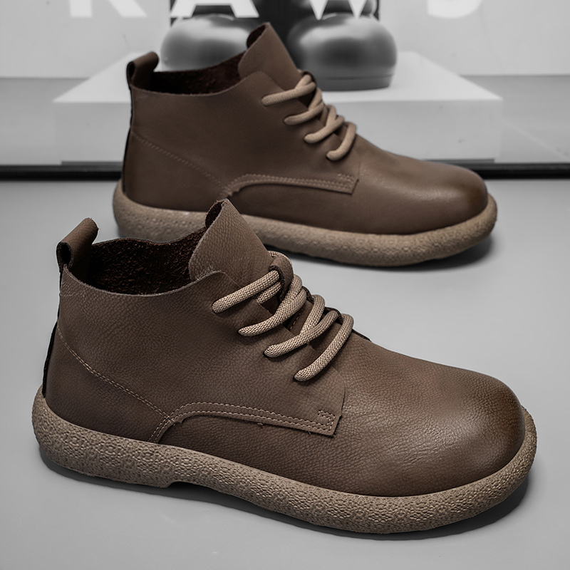 Men Ankle Boots Brown Short Bo - Men'S Fashion News review and price
