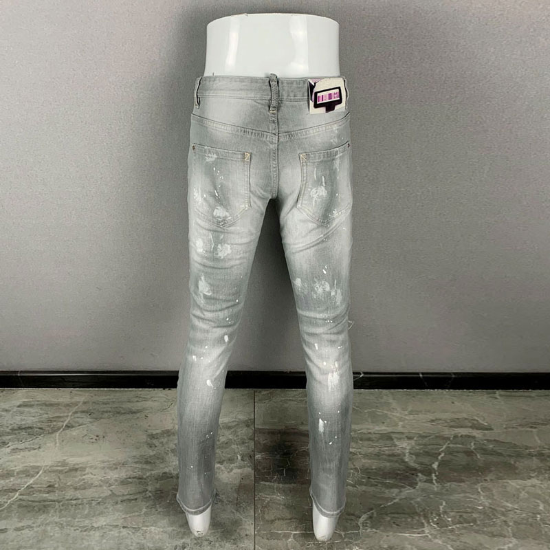 Fashionable new men's jeans, t - Men'S Fashion Grey Jeans review and price