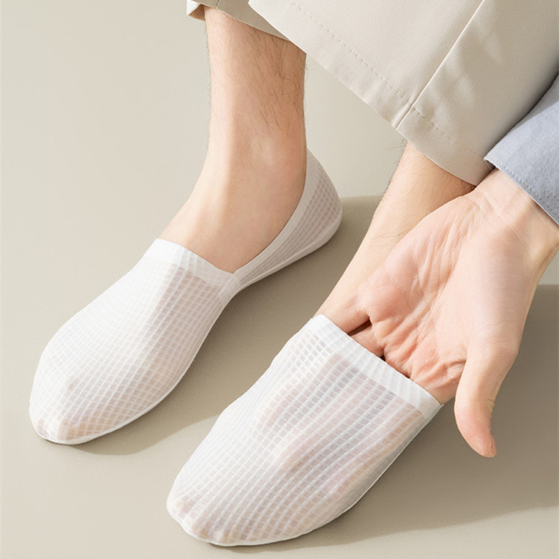 Solid Color Sock Slippers Holl - Socks Ankle Men review and price