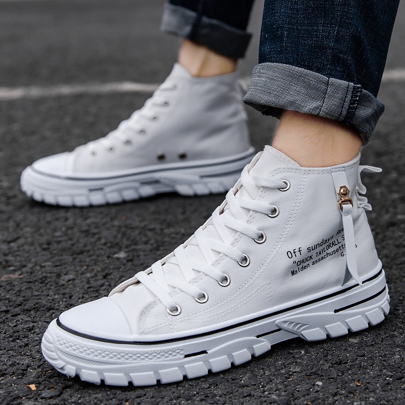 Men Shoes High-Top Canvas Shoe - Mens Fashion Trainers review and price